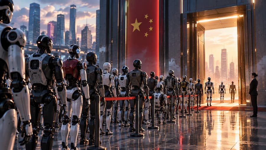La multitud de robots ante una sola puerta