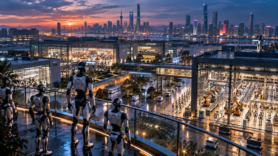La noche de las fábricas de robots