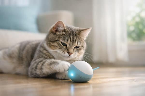 bola robot silenciosa para gato nervioso