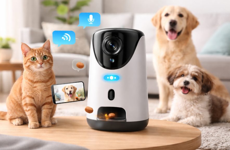 camaras interactivas y mascotas felices