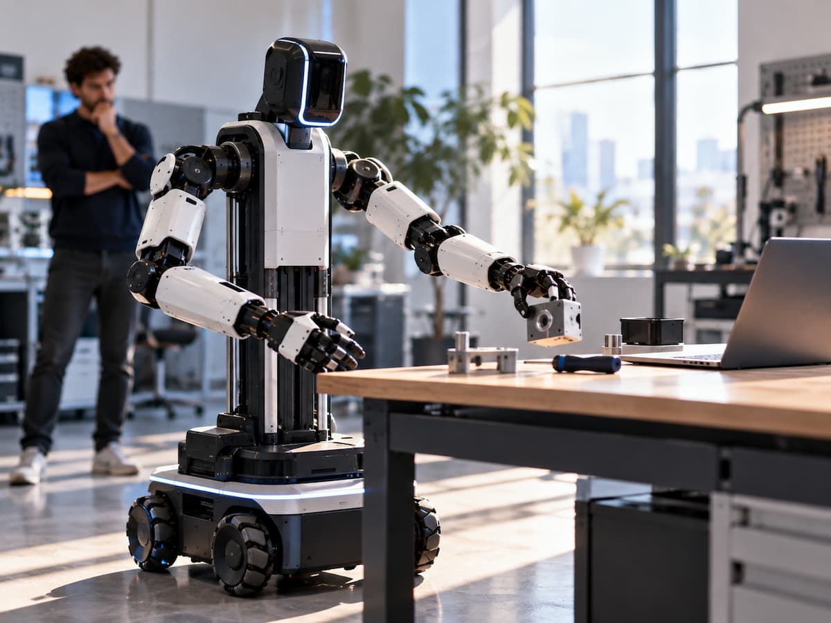 Robot tipo Feather utilizado como plataforma de desarrollo de IA física