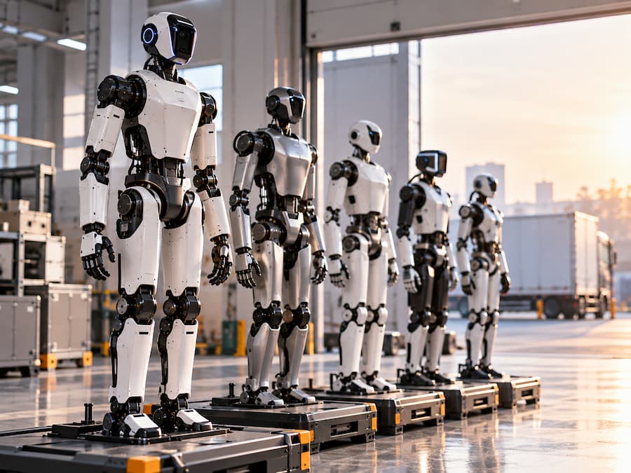 Producción en serie de humanoides en China en 2026