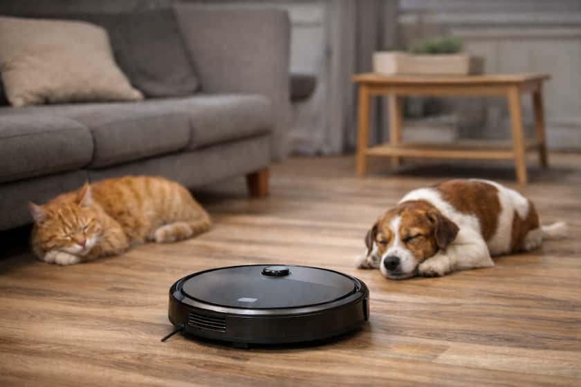 robot aspirador con mascostas