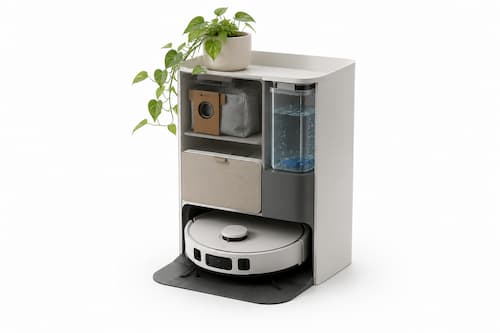 un robot que ocupa poco y soluciona el tema de la limpieza en pisos pequeños